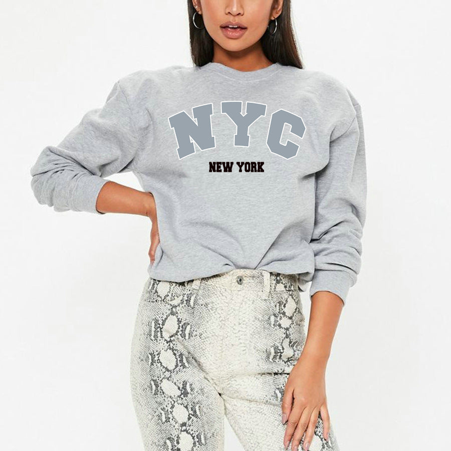 Street Internet Influencer Fashionmonger Drop Shoulder Loose Long Sleeve Sweatershirt Women Top Autumn Winter