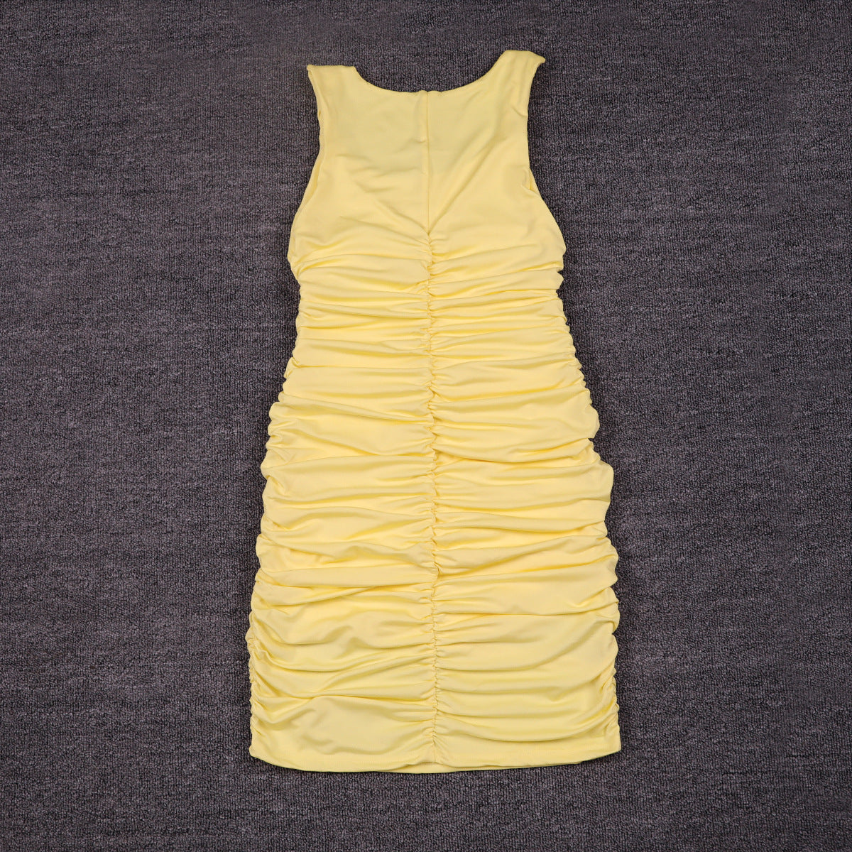 Women Sleeveless Ruffle Hip Sexy Dress