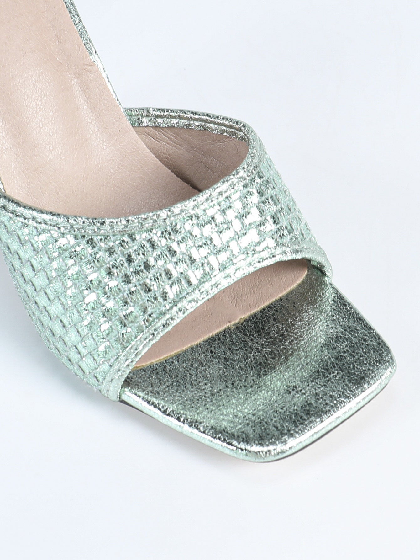 plus Size Square Toe High Heel Sandals Trendy Cocktail Stiletto Heel Slippers Women