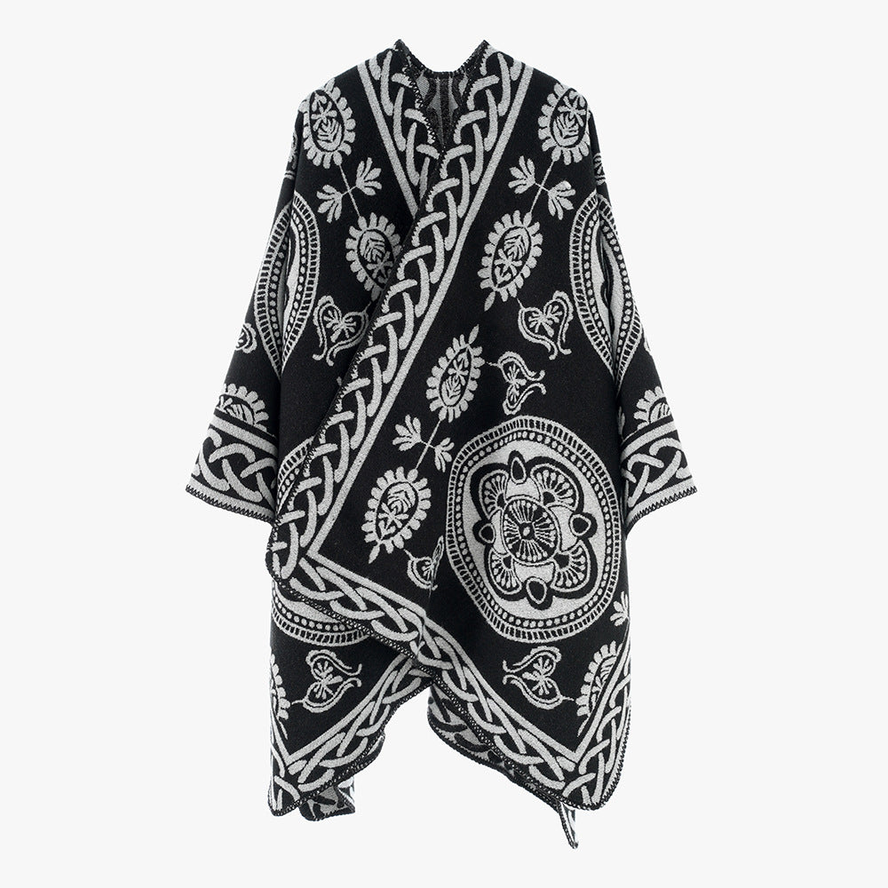 Shawl Women High Grade Korean Loose Cheongsam Outer Shawl Winter Shawl
