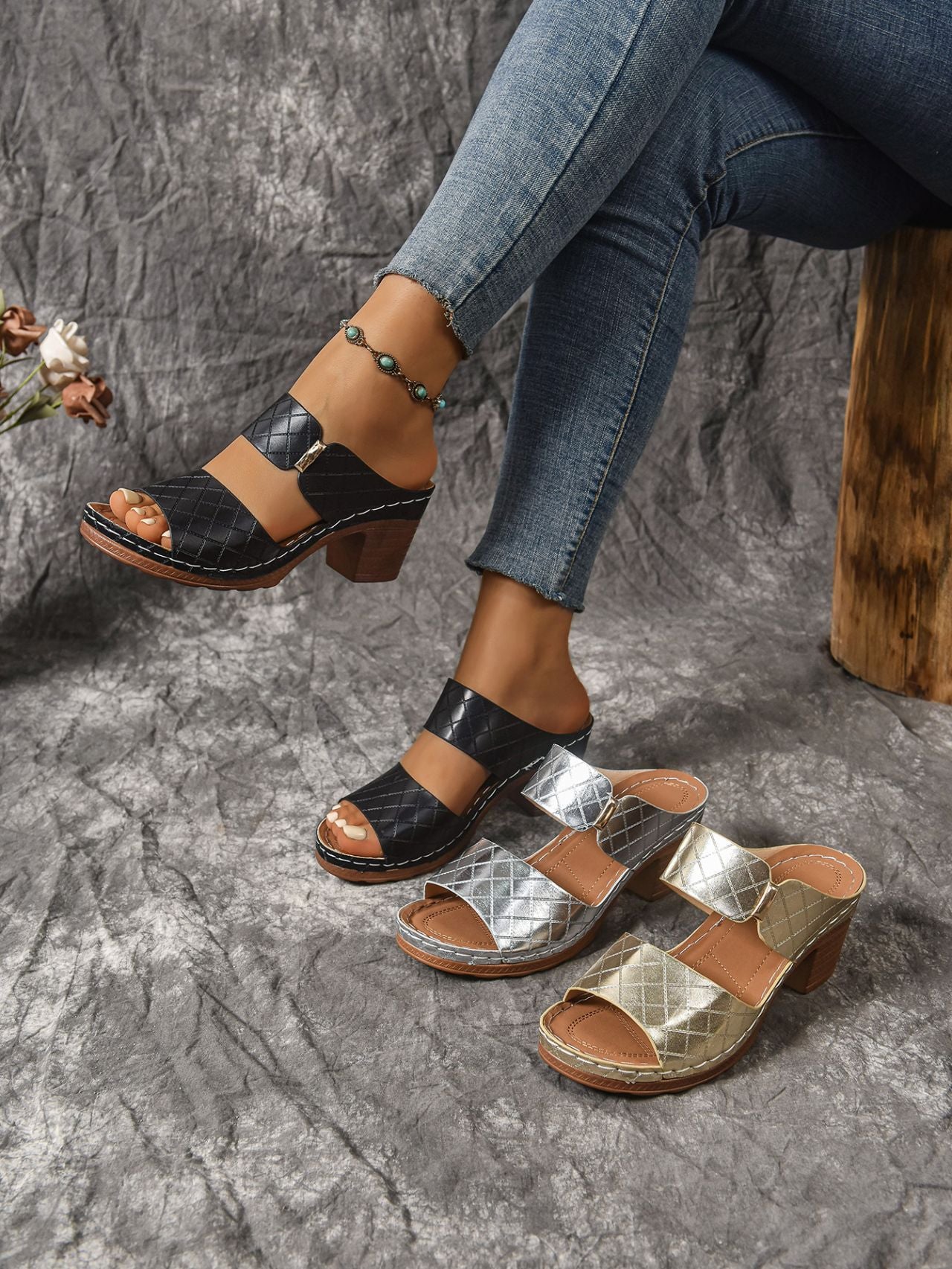 Summer High Heel Slippers Women Platform Slippers Women Shoes