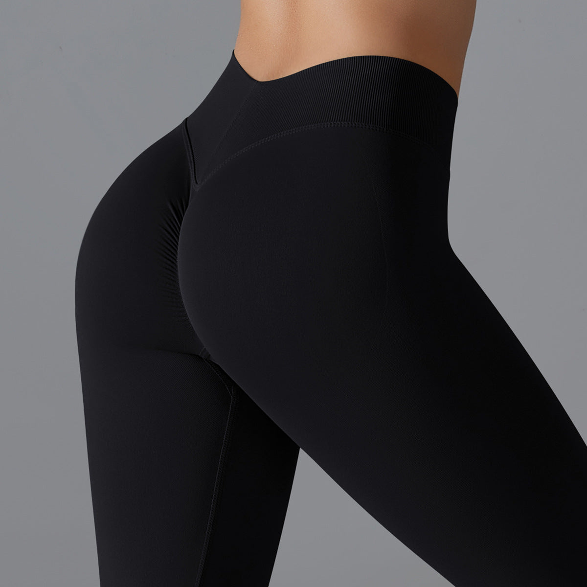 Seamless Back V Waist Peach Hip Shaping Training Yoga Pants Sports Running Hip Shaping Fitness Pants