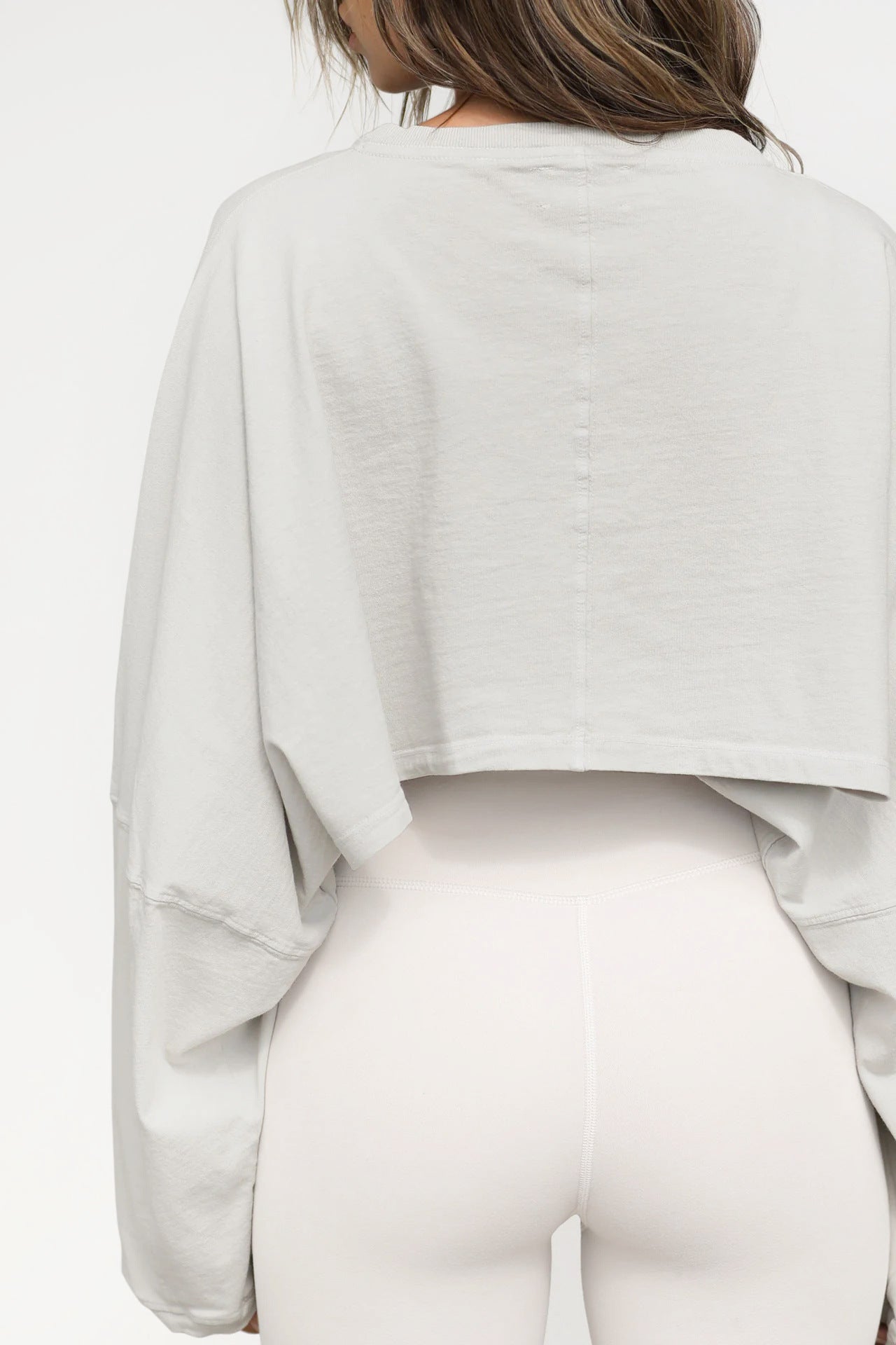 Popular round Neck Sweatshirt Women Clothing Short Sports Bottoming Shirt T shirt Knitwear Long Sleeve Top