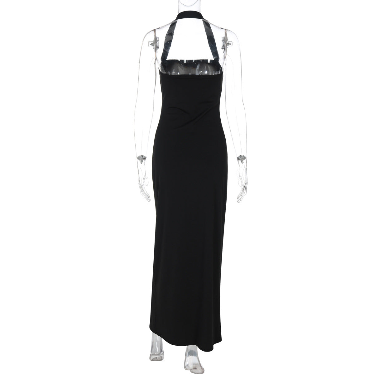 Women Clothing Summer Sexy off Neck Halter Backless Slimming Dress Women