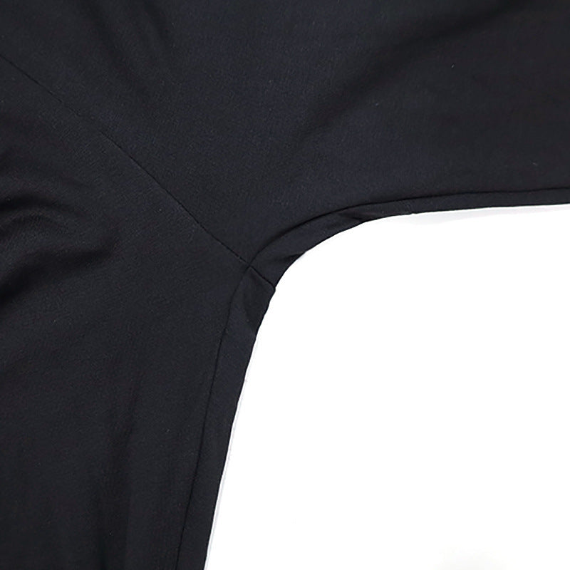 Women Clothing Autumn Simplicity round Neck Long Sleeve Top Low Waist Hip Wrapped Tight Trousers Two Piece Sets
