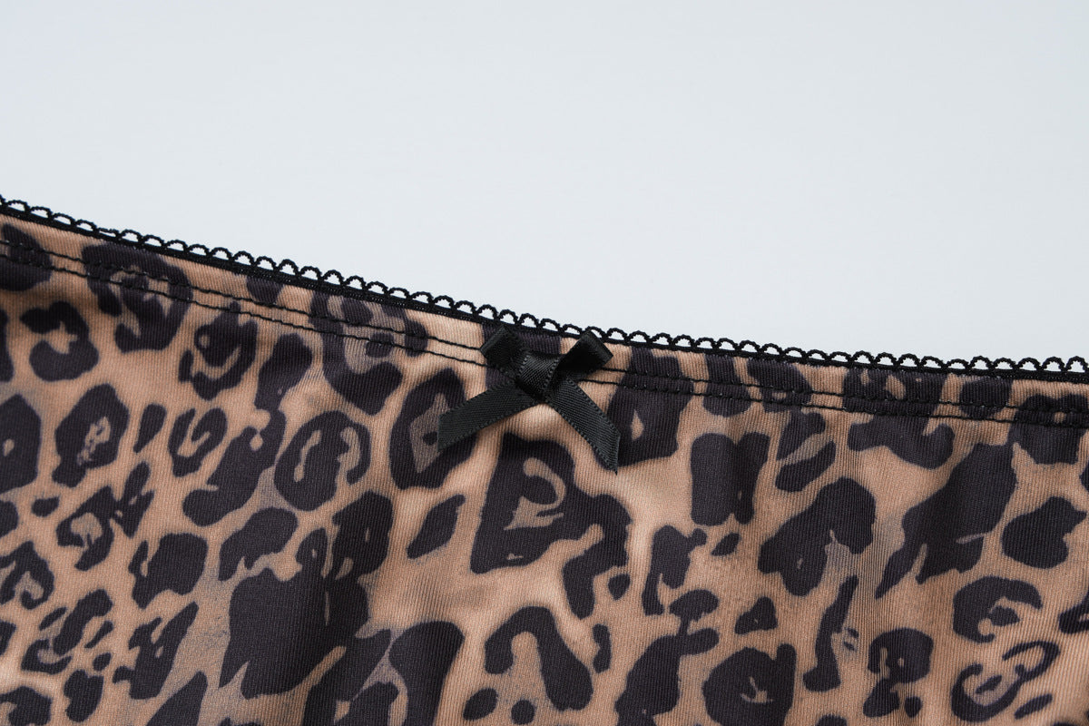 Summer Sexy Leopard Print Printed Short Skirt Stylish Simple Skirt