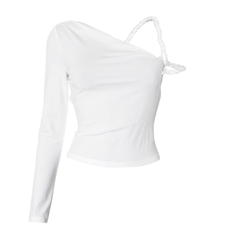 Women Clothing Autumn Trendy Strapless Sexy Top