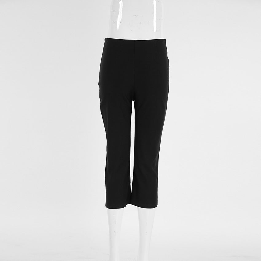Autumn Winter High Waist Tight Hip Raise Slimming Stretch Cropped Pants Pants Women Clothing Yoga Pants