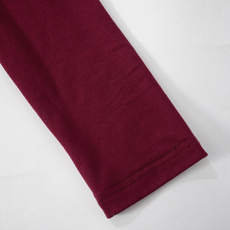 Women Sexy Slim Deep Cerise Hollow Out Cutout Split Mid Length Dress