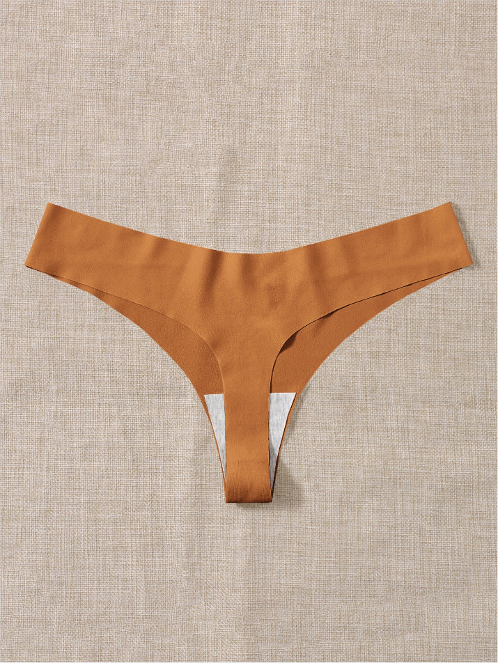 Seamless Sport Underwear T Back High Elastic Nude Feel Cotton Patch Deodorant Running Fitness