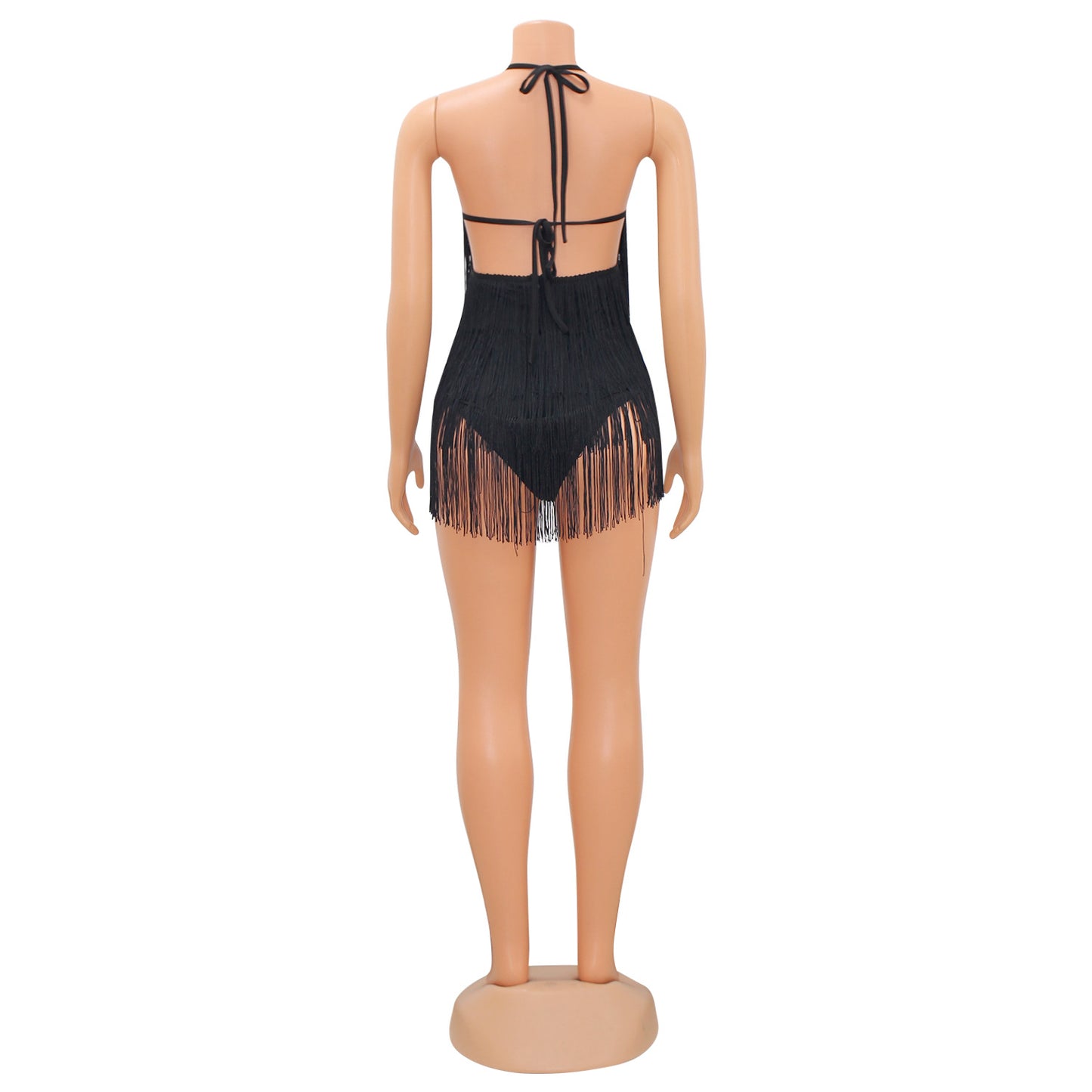 Summer Women Clothing Sexy Tight Tassel Suspender Jumpsuit Women