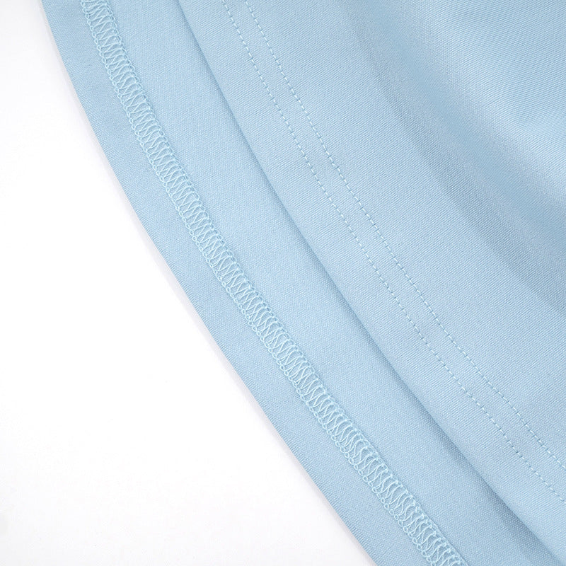 Women Clothing Summer Simple Sexy Solid Color Slip Dress Women