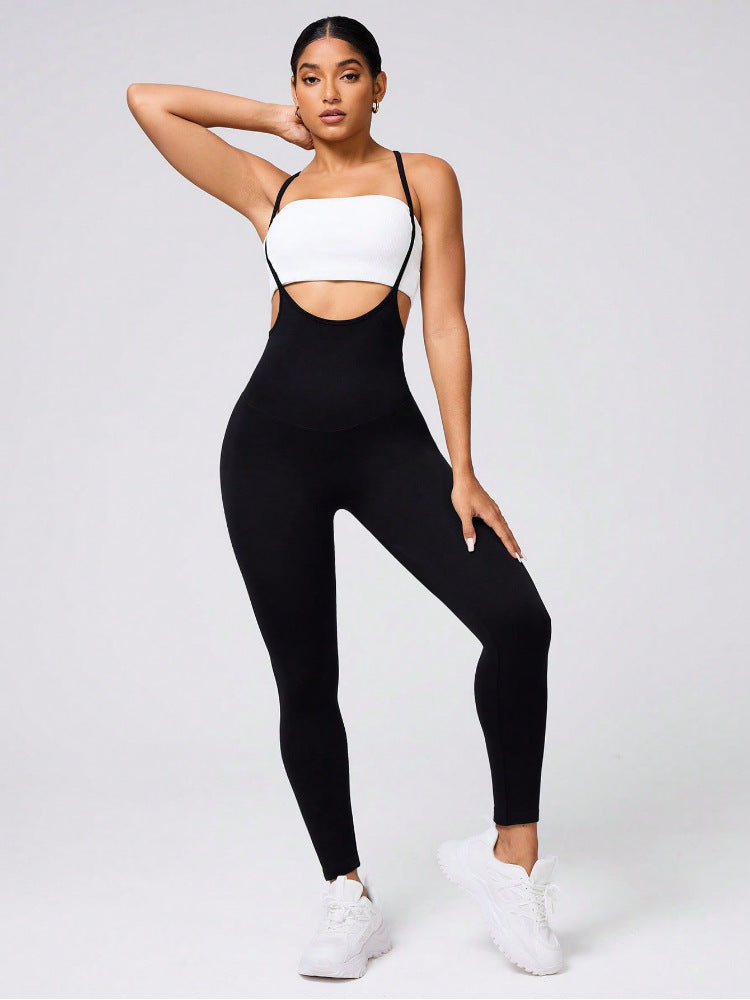 One Piece Jumpsuit Yoga Clothes Sexy Sling Lifting Shockproof Beauty Back Exercise Fitness