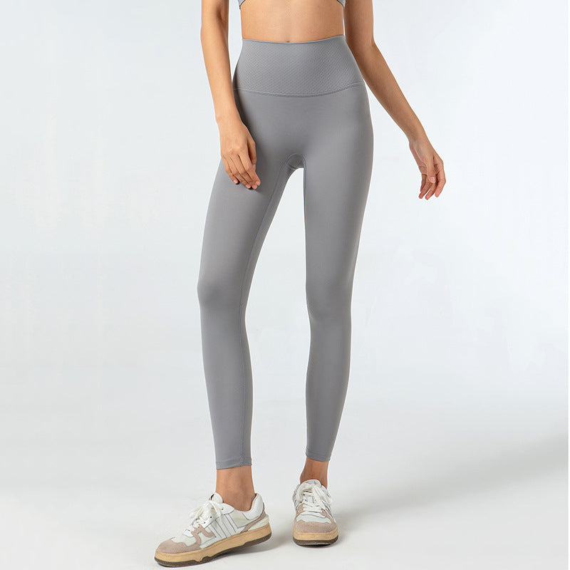 Composite High Waist Shaping Body Shaping Training Yoga Pants Moisture Wicking Quick-Drying Sports Tight Trousers Large Pocket