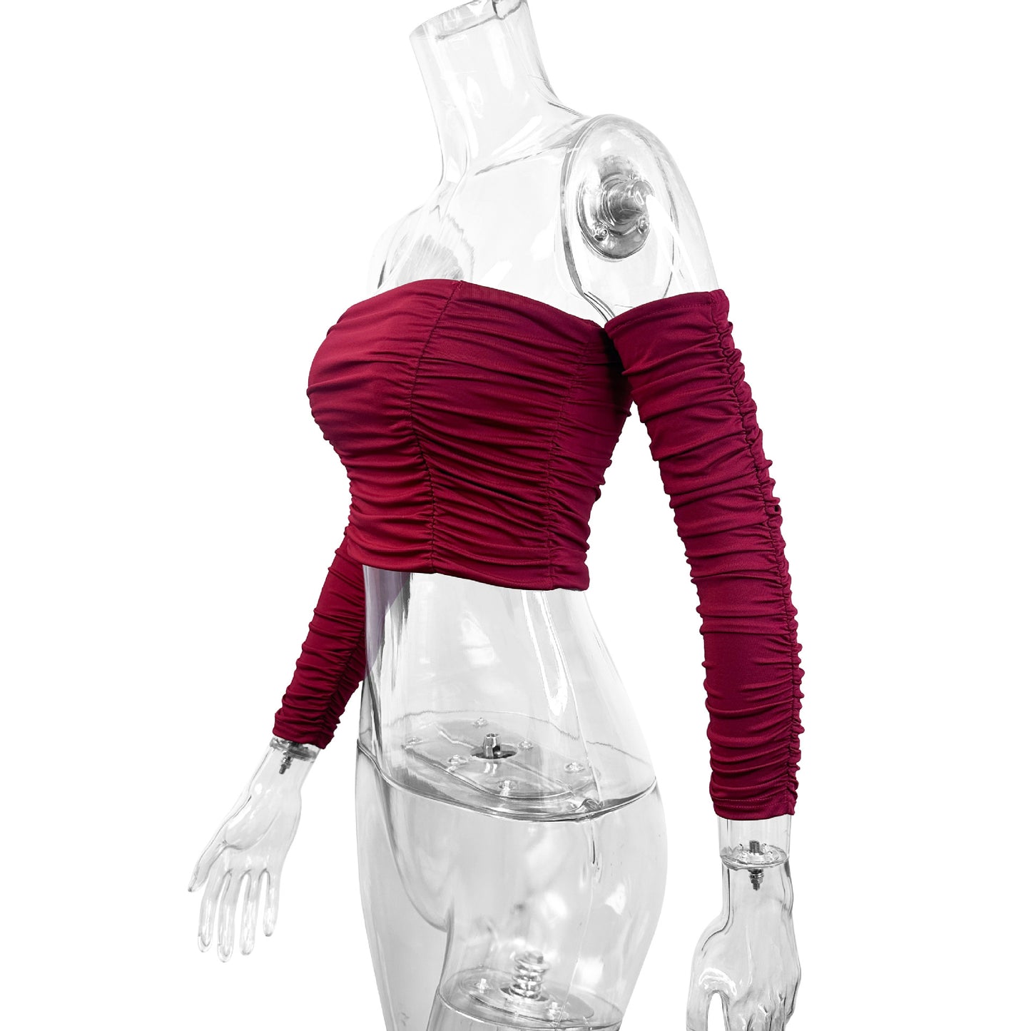 Sexy off Shoulder Top Summer Women Clothing Detachable Raglan Sleeve Top