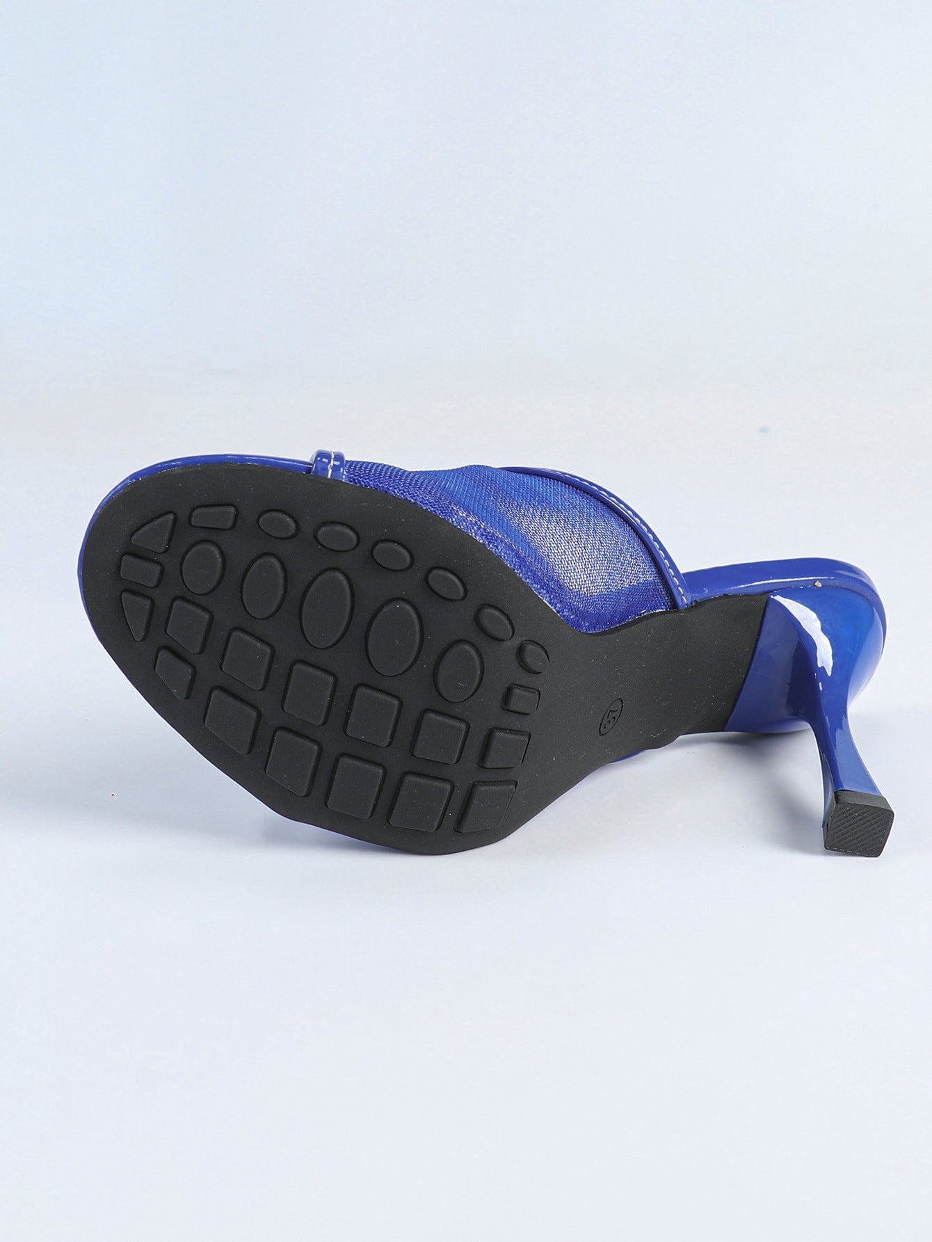 Mesh Sandals Square Toe Open Toe Wedge Heel High Heel Women Shoes Outdoor Slippers