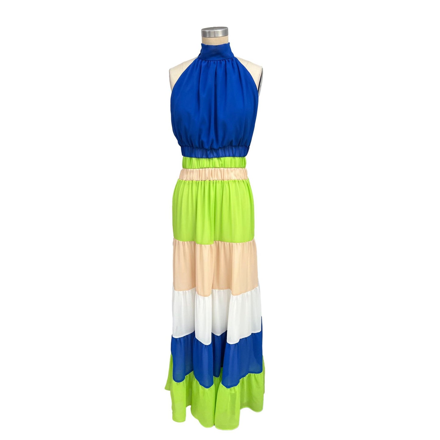 Casual Vacation Chiffon Stitching Women Dress