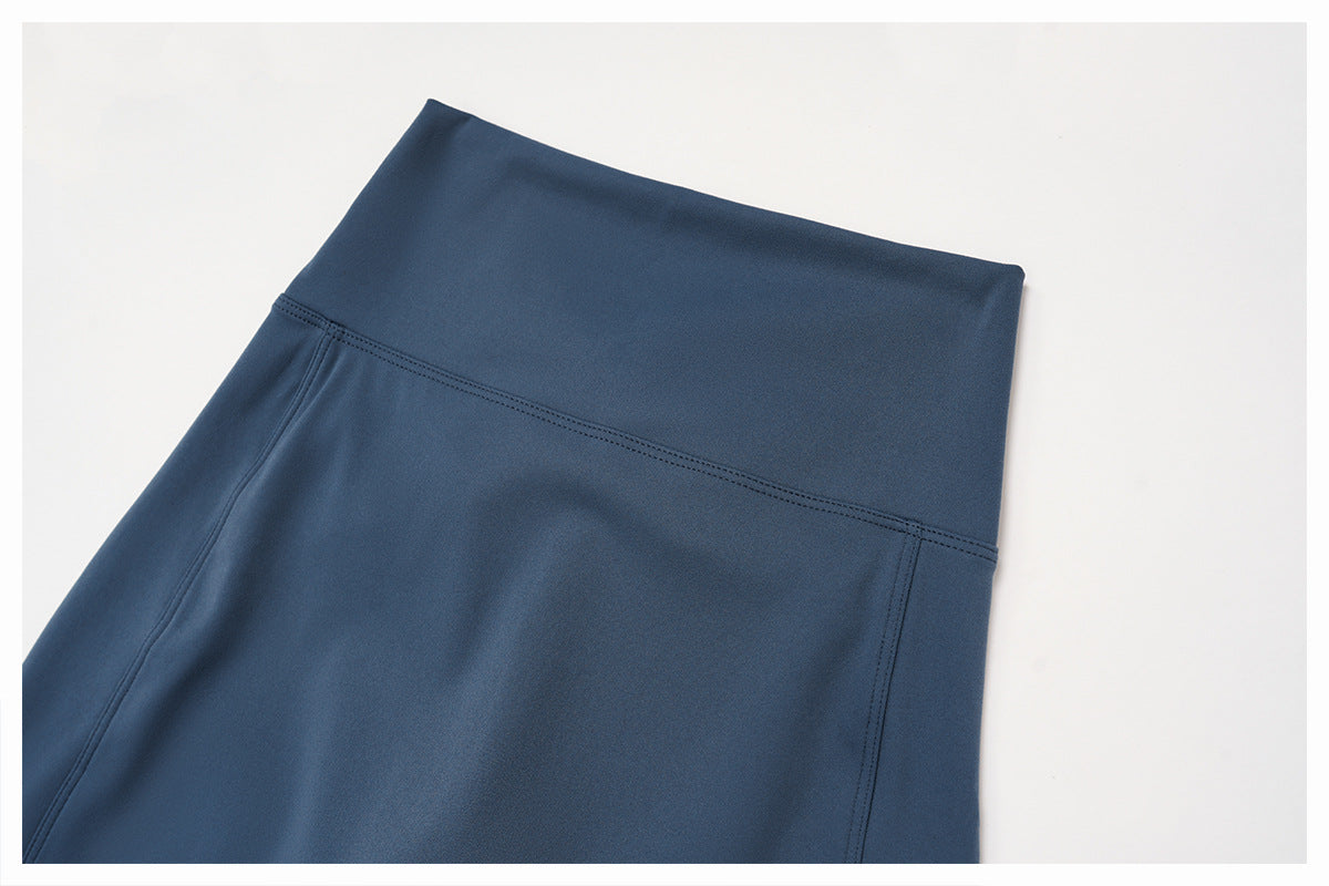 Brushed Yoga Shorts High Waist Pleated Slimming Tight Shorts Women Outdoor Running Sports Workout Clothes