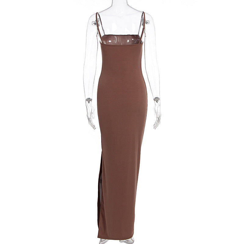 Women Autumn Long Sleeve Top Sexy Pure Want Sheath Dress Two Piece Sets
