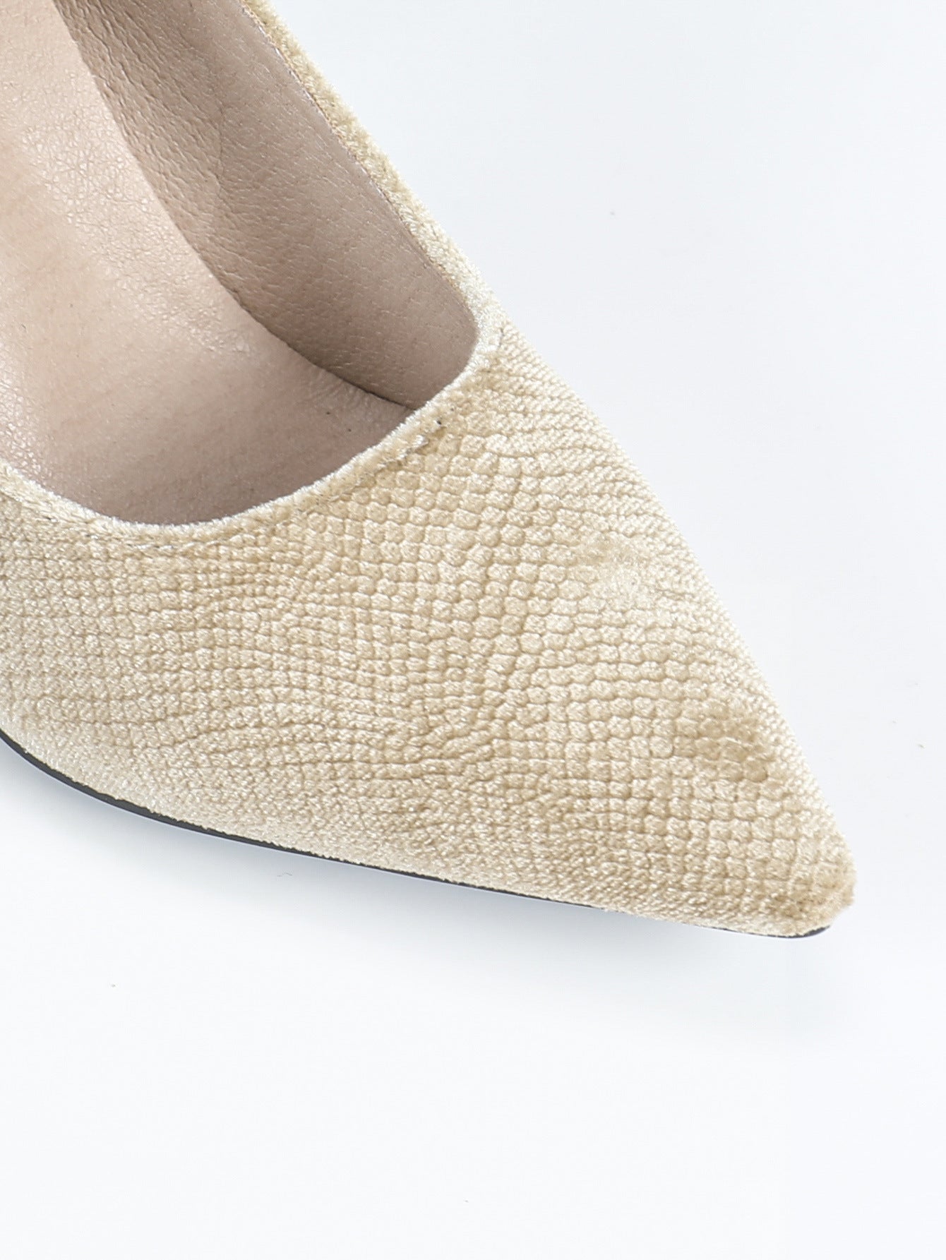 Plus Size Women Shoes 9cm Cocktail Pointed Corduroy Girl Women High Heel Shoes