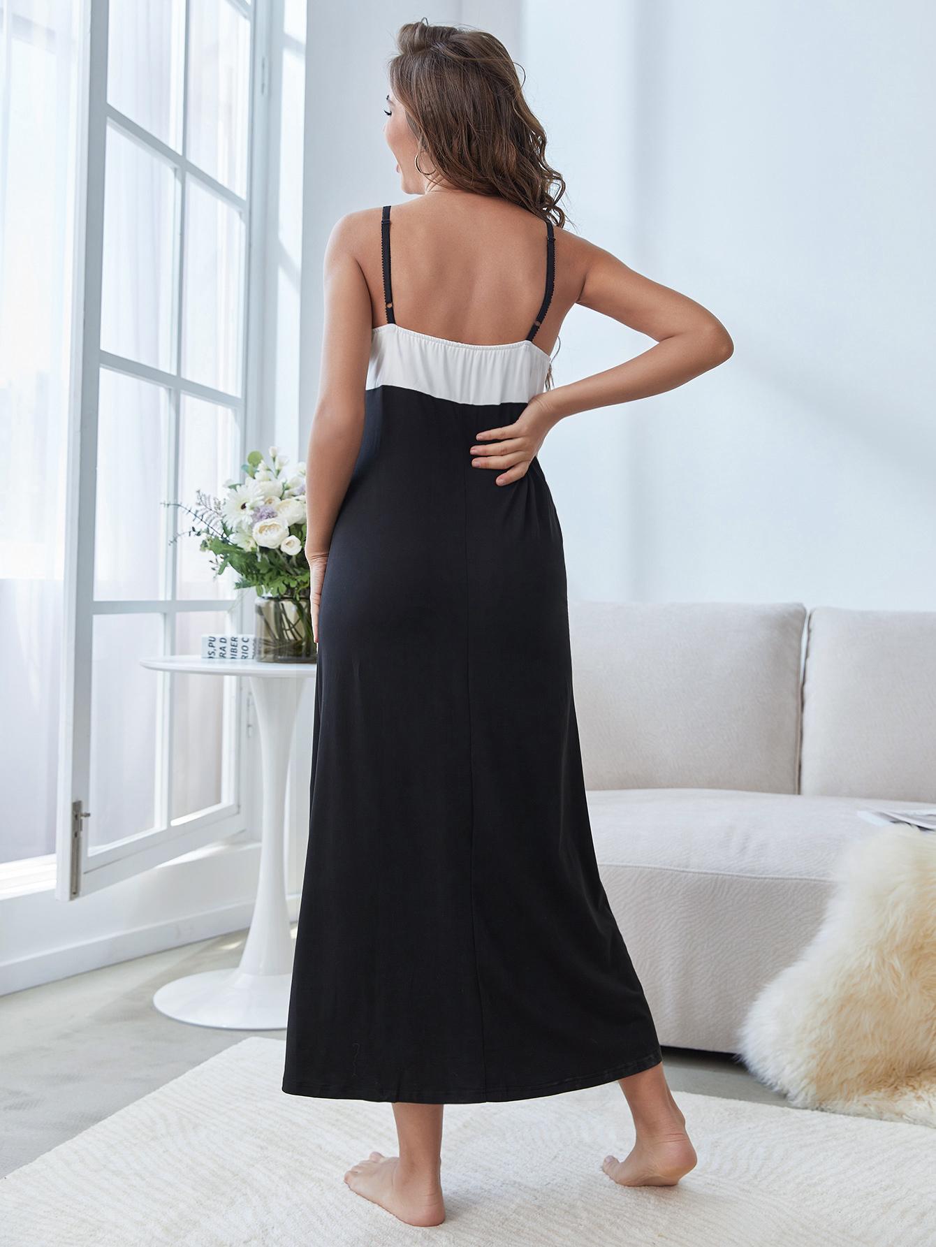 Slip Nightdress Women Maxi Dress Pajamas Pajamas