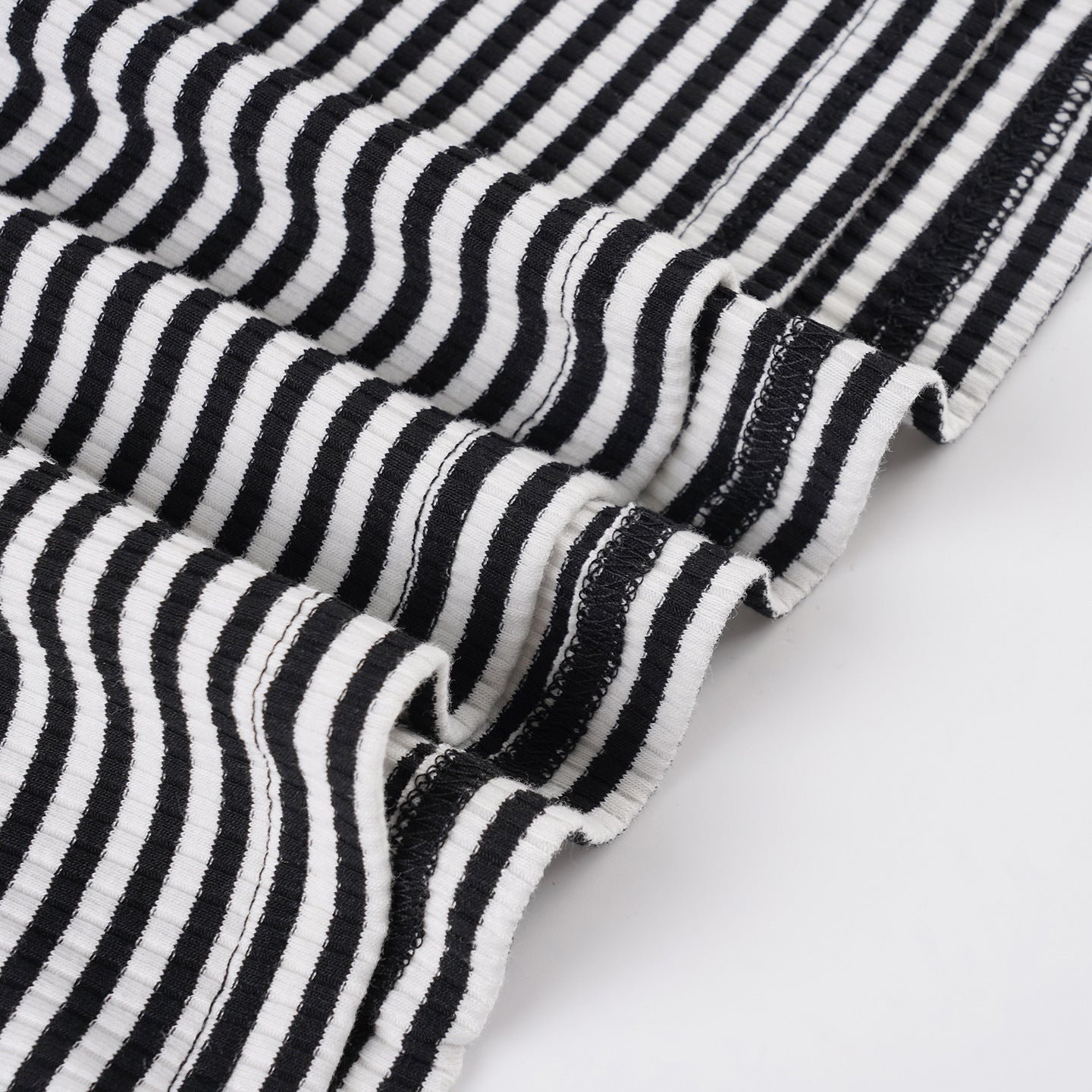 Striped Long Sleeve Slim Dress Women Sexy Flare Sleeve Casual Knitted Sheath Dress
