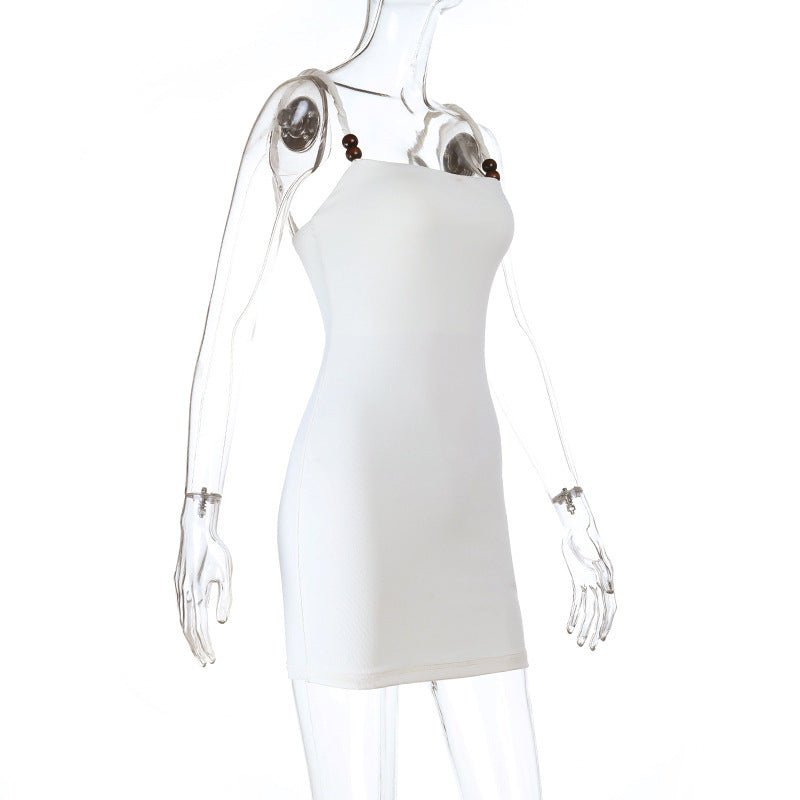 Women Clothes Dress Casual Waist Tight Slimming Sexy Suspender Dress