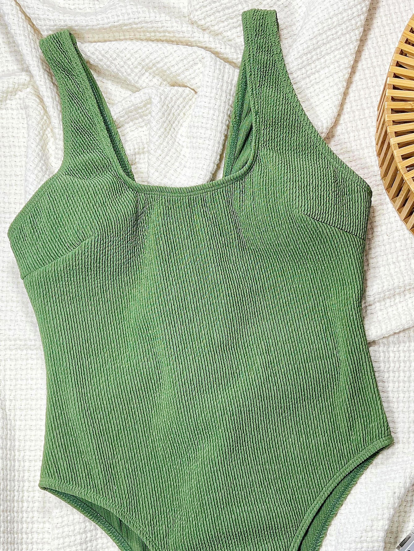 Sexy Simple One Piece Swimsuit Separate Station Swimsuit