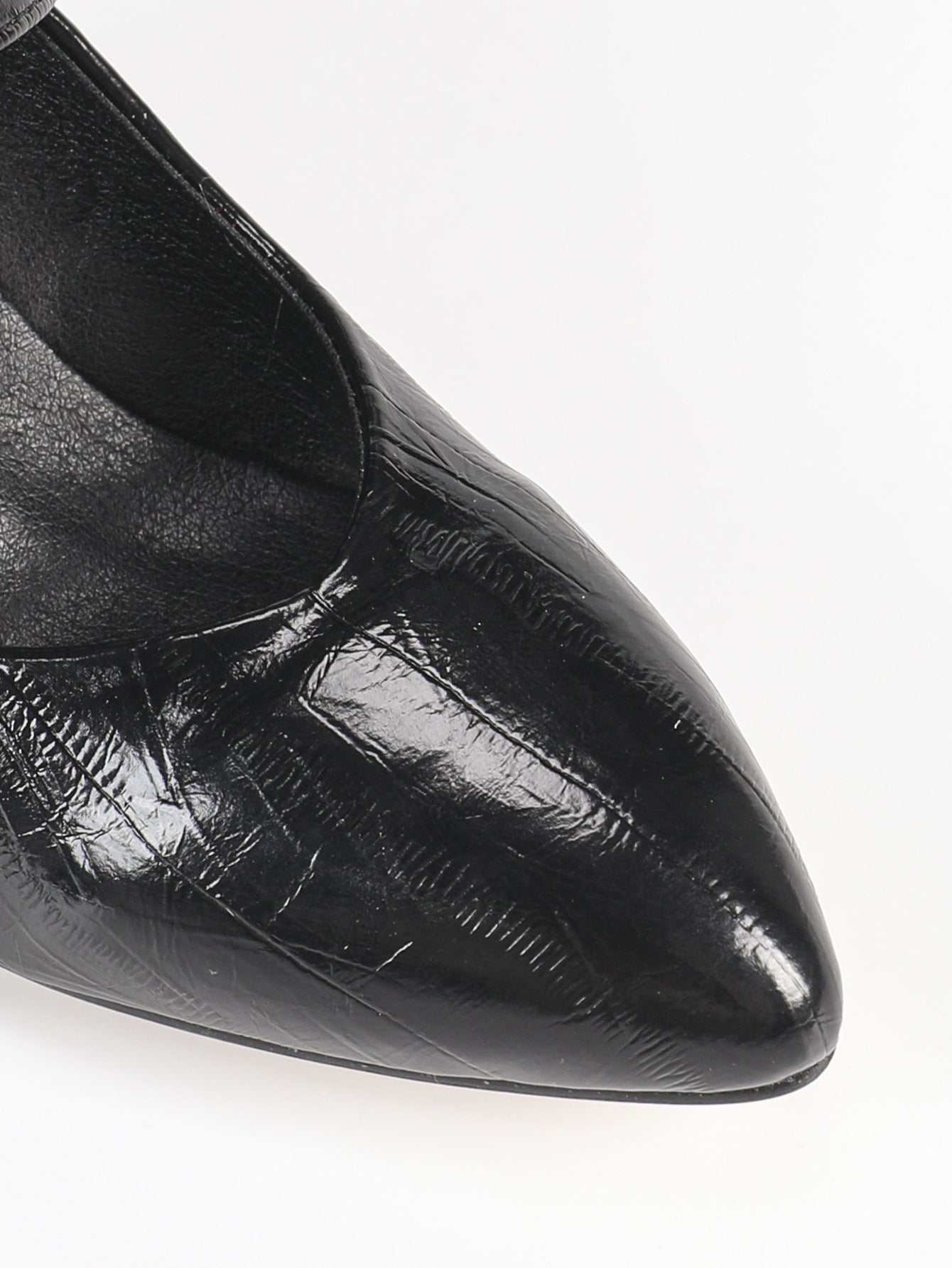 Pointed Wedge Height Increased by Platform Shoes Comfortable Platform High Heel Wedge Heels Party Dance Black