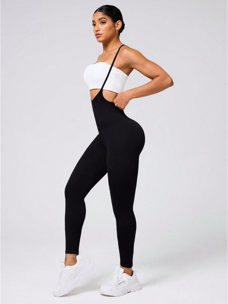 One Piece Jumpsuit Yoga Clothes Sexy Sling Lifting Shockproof Beauty Back Exercise Fitness
