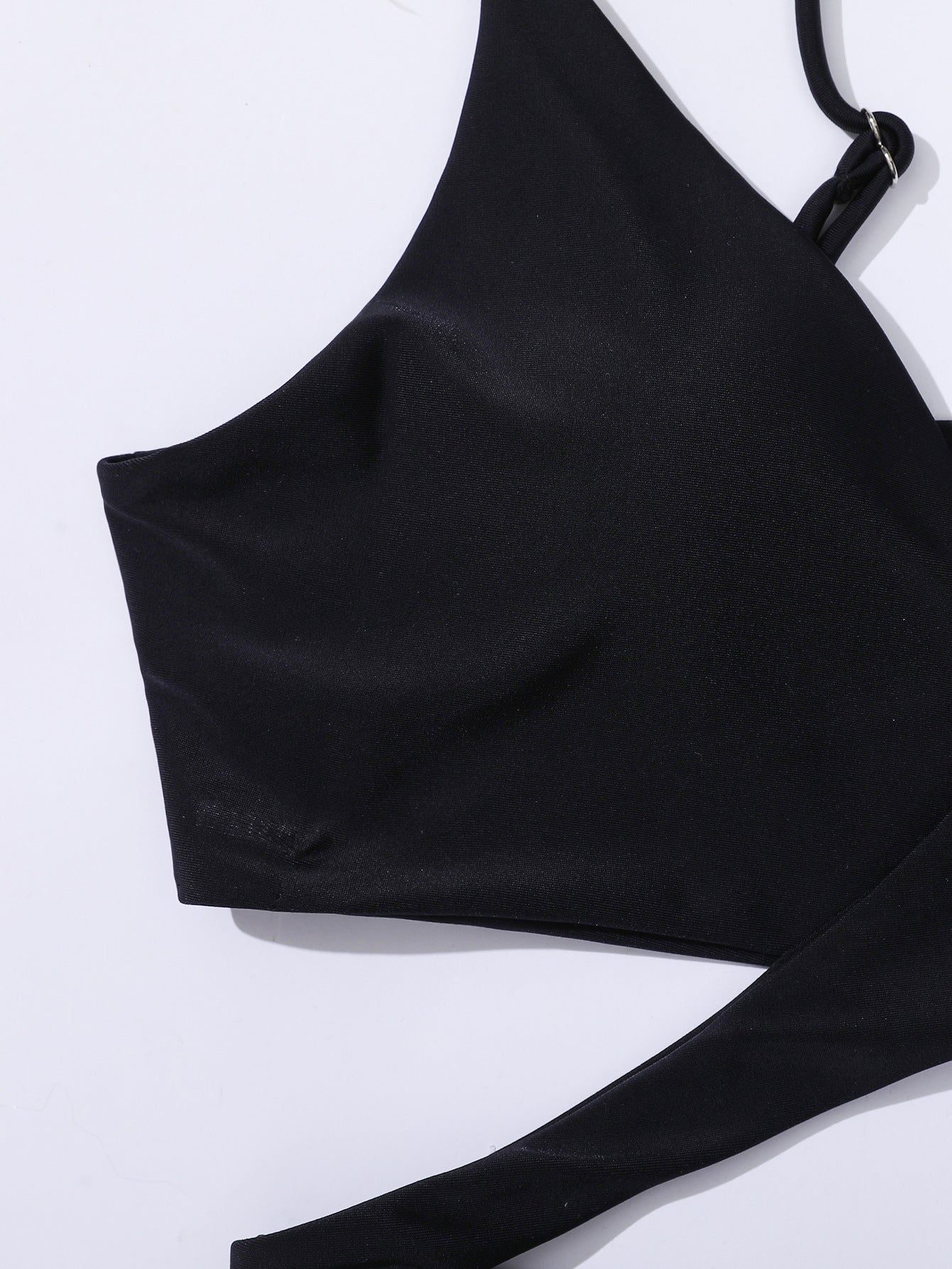 Bikini Solid Color Tied Sexy Bikini Split Swimsuit Swimwear Women Criss Cross