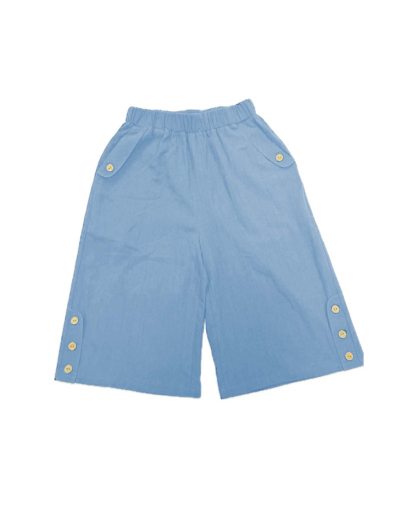 Cotton Linen Shorts Fifth Pants Women Clothing Solid Color Casual Pants Straight Leg Pants Home