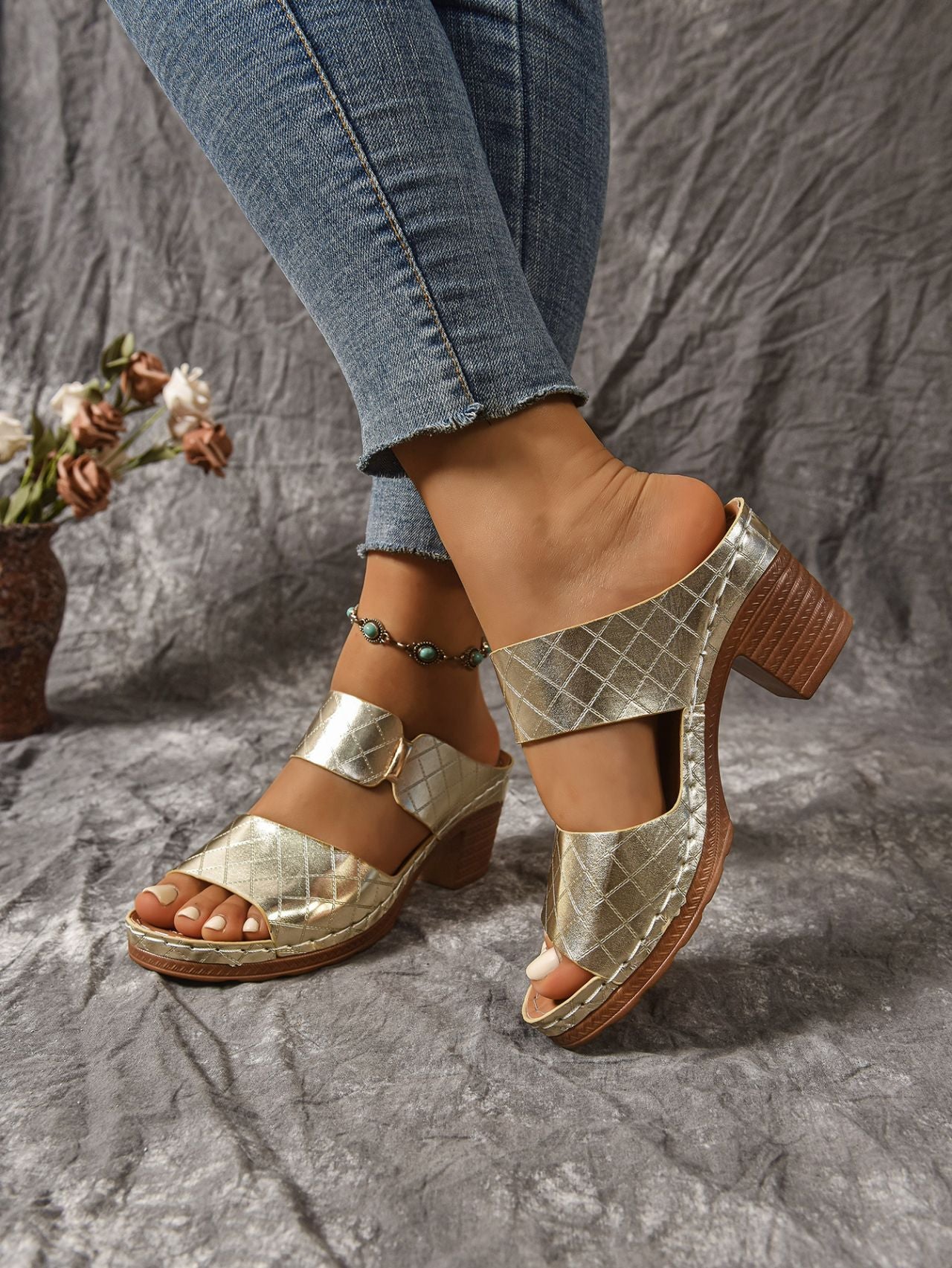 Summer High Heel Slippers Women Platform Slippers Women Shoes