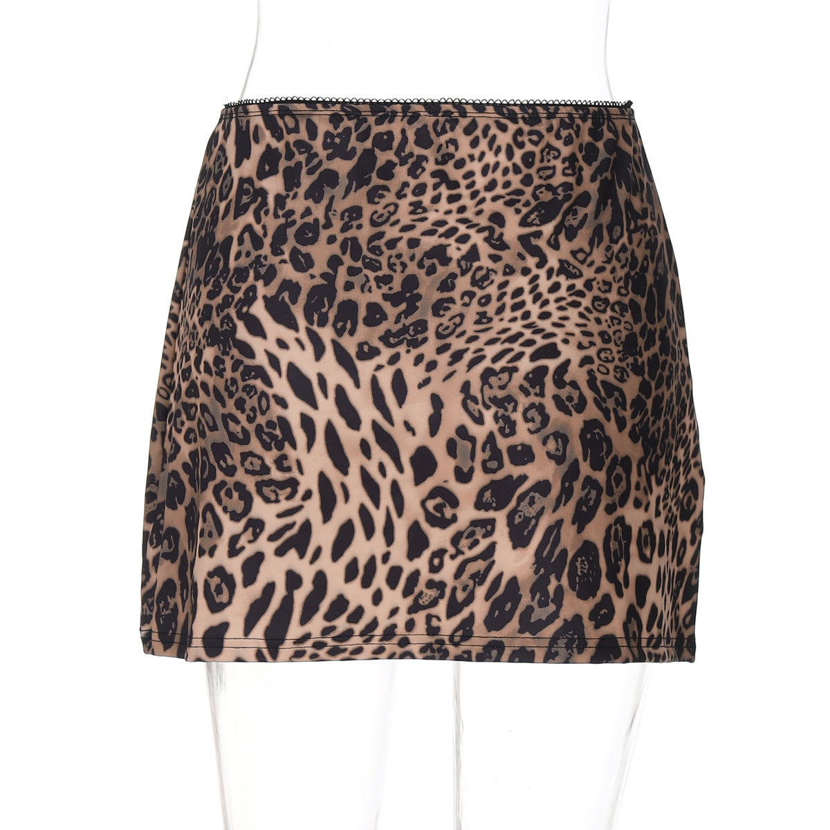 Summer Sexy Leopard Print Printed Short Skirt Stylish Simple Skirt