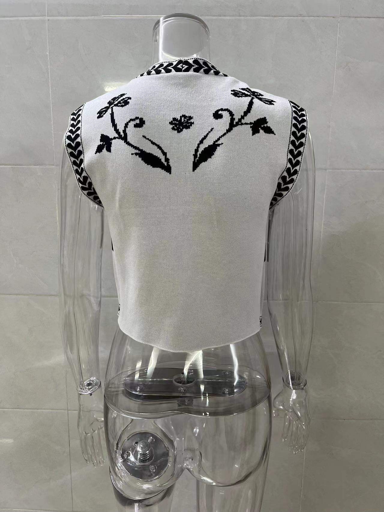 Summer Sleeveless Design Sexy Sexy Knitted Vest Top Women