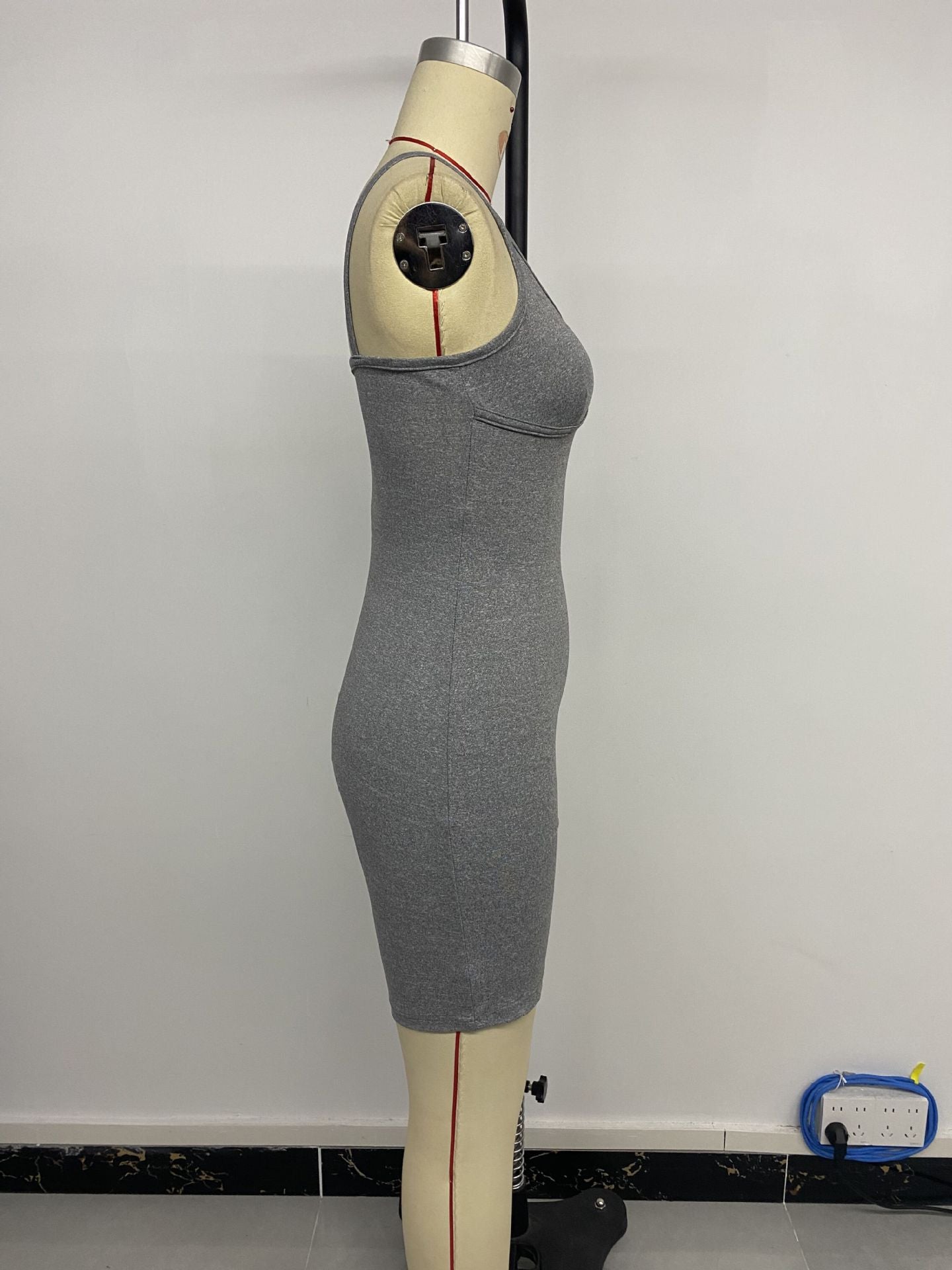 Summer Slim Fit Sheath Jumpsuit Sexy Suspenders Solid Color Romper