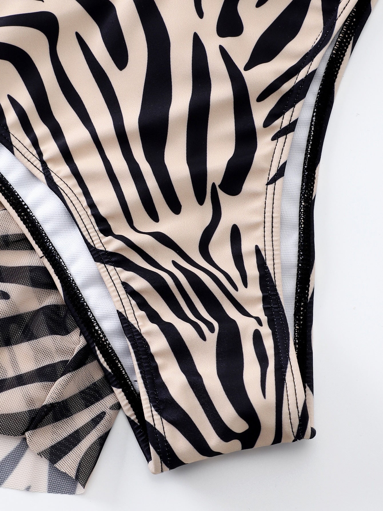 Swimsuit Women Split Three Piece Striped Bikini