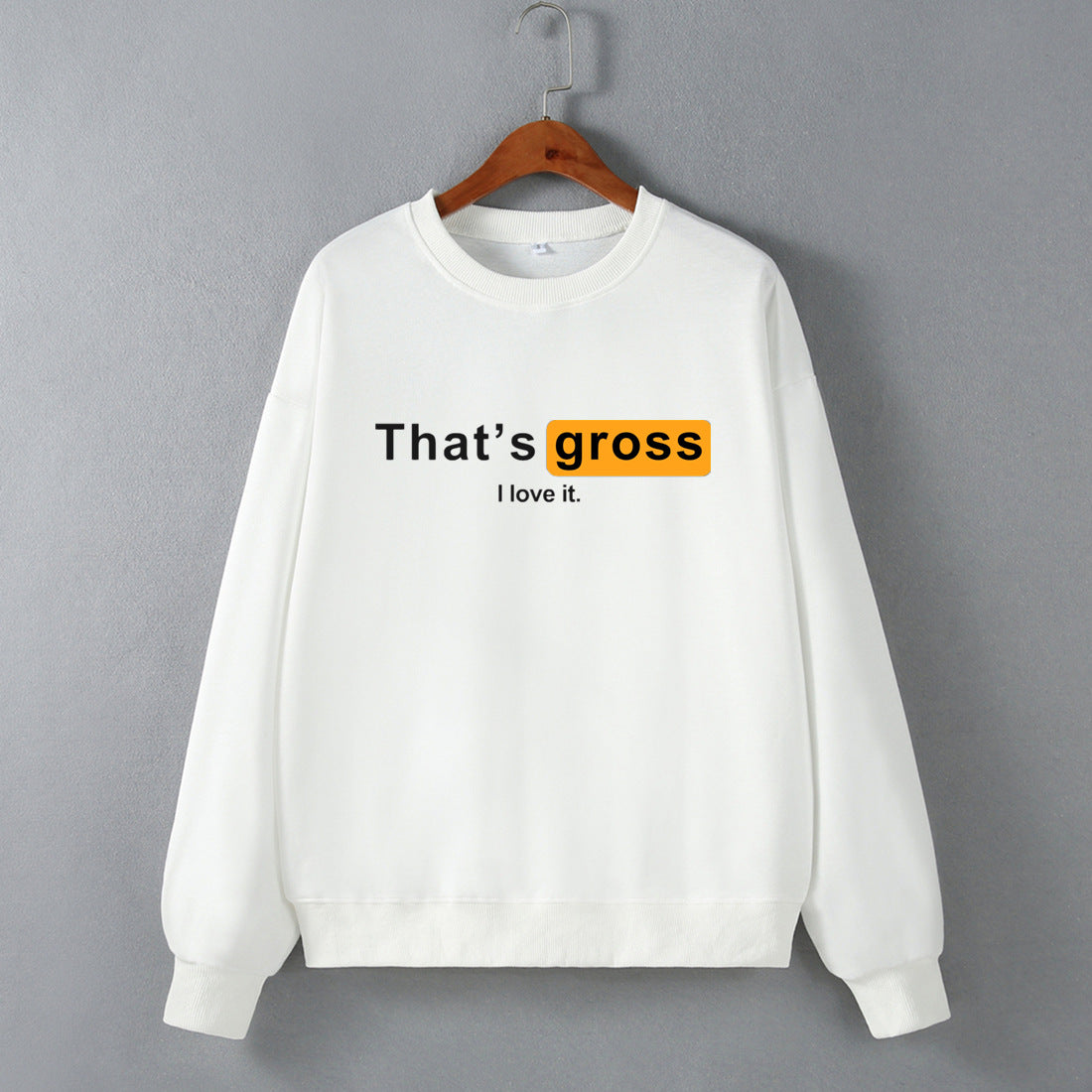Street Drop Shoulder Loose Sweatshirt Women Clothing