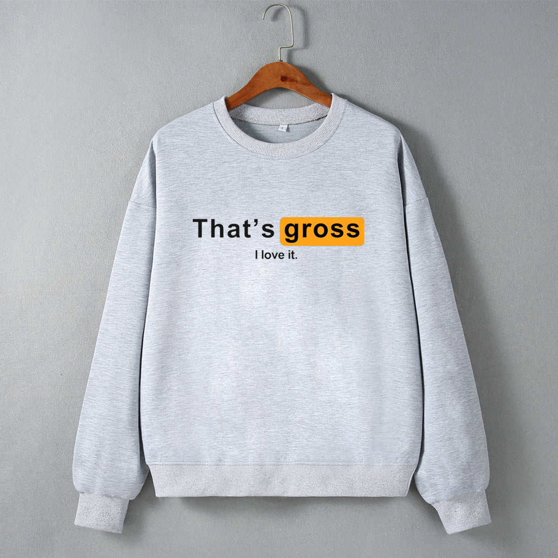 Street Drop Shoulder Loose Sweatshirt Women Clothing